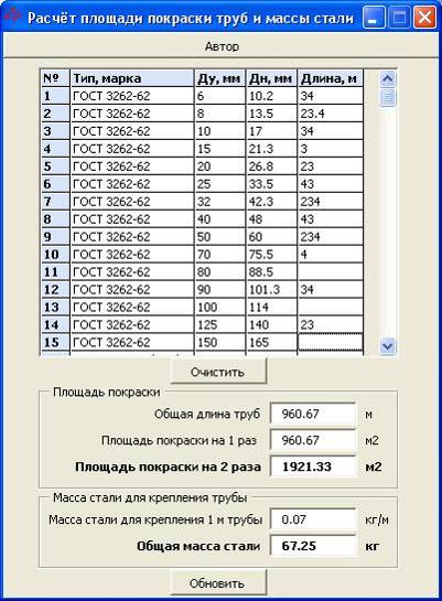 программа расчета покраски металла программа расчета покраски металла